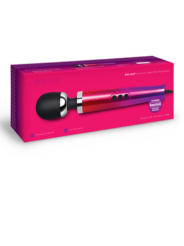 Le wand die cast plug in vibrating massager