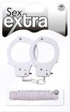 Sex extra metal cuffs & love rope kit set