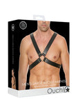 Mens Large Buckle Harness - One Size - Black