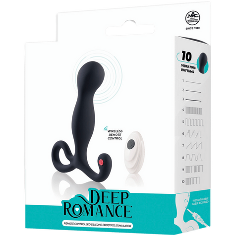 Deep romance remote controlled silicone prostate stimulator