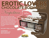 Erotic lovers chocolate body