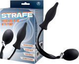 Strafe inflatable plug with dual pumps