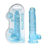 RealRock crystal clear dildo 8"