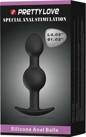 Pretty love silicone anal balls 4.05"