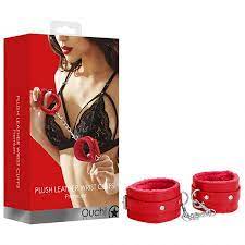 Plush leather wrist cuffs premium