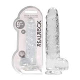 RealRock crystal clear dildo 9"