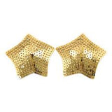 Shiny sequin star nipple pasties