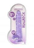 RealRock crystal clear dildo 9"