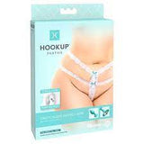 Hook up panties crotchless secret gem white