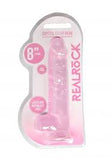 RealRock crystal clear dildo 8"