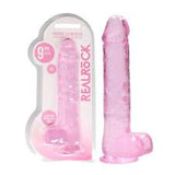 RealRock crystal clear dildo 9"